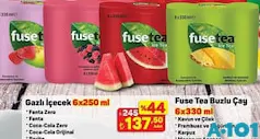 FUSE TEA SOĞUK BUZLU ÇAY 6X330 ML fiyat ve kampanya bilgisi